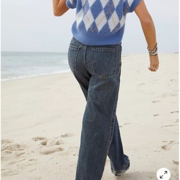 We The Free Dark Blue Flare Jeans - Picture 4 of 13